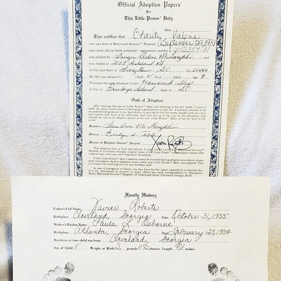 VINTAGE-1978 "The Little People"Soft Sculptures by Xavier Roberts "Charity"+DOCS - Picture 15 of 17